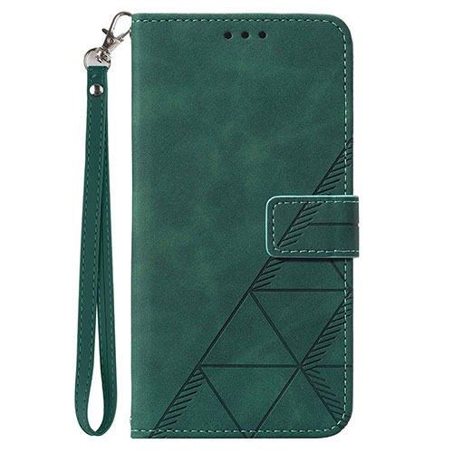 Leather Case Stands Flip Cover Holder Y02B for Google Pixel 8 5G Green