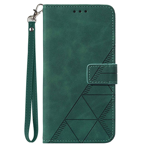 Leather Case Stands Flip Cover Holder Y02B for Samsung Galaxy A23 4G Green