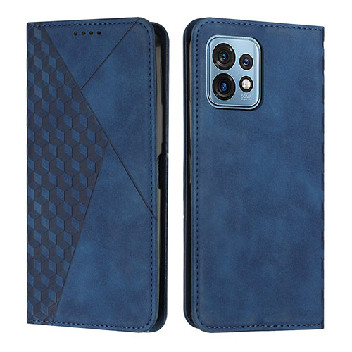 Leather Case Stands Flip Cover Holder Y02X for Motorola Moto Edge 40 Pro 5G Blue