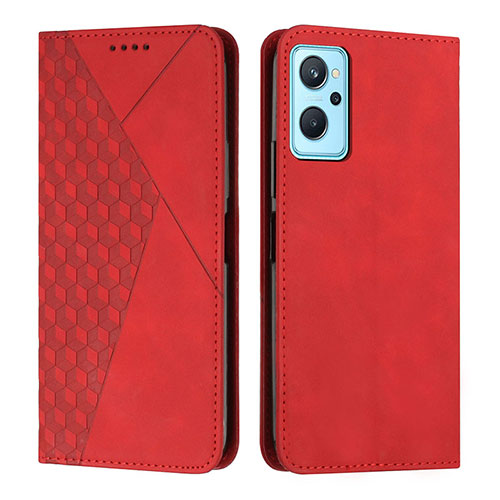 Leather Case Stands Flip Cover Holder Y02X for Realme 10 5G Red