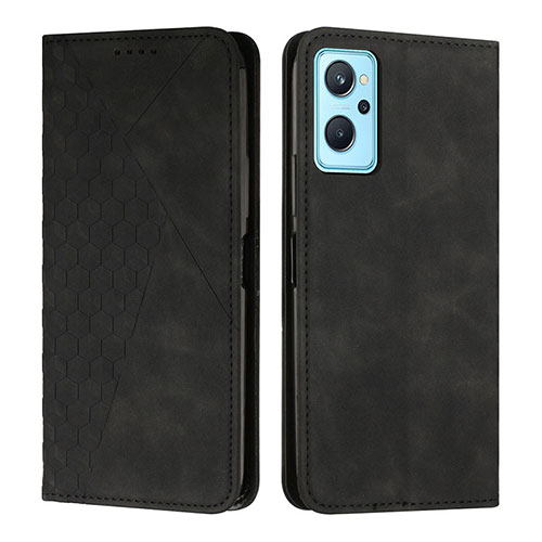 Leather Case Stands Flip Cover Holder Y02X for Realme 9i 5G Black
