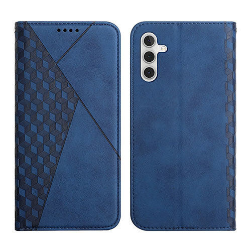 Leather Case Stands Flip Cover Holder Y02X for Samsung Galaxy A04s Blue