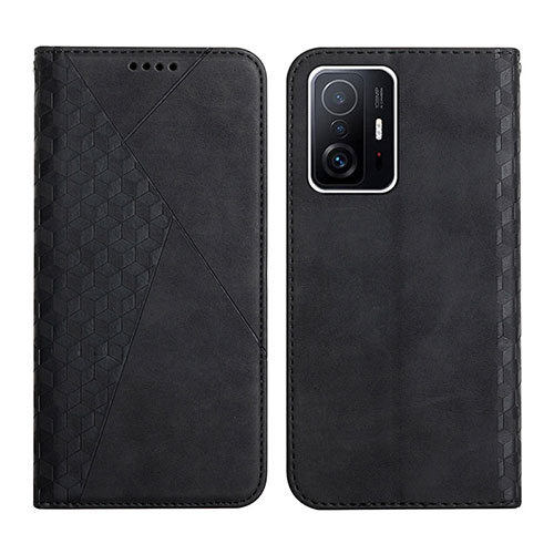 Leather Case Stands Flip Cover Holder Y02X for Xiaomi Mi 11T Pro 5G Black