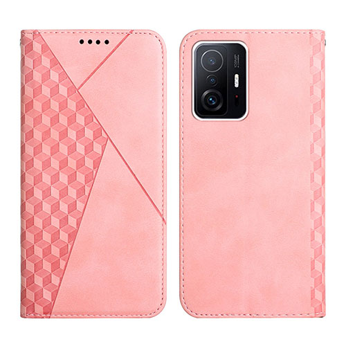 Leather Case Stands Flip Cover Holder Y02X for Xiaomi Mi 11T Pro 5G Rose Gold