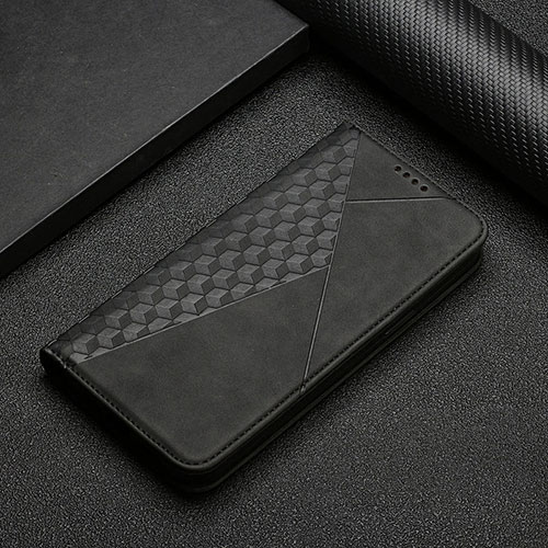 Leather Case Stands Flip Cover Holder Y02X for Xiaomi Poco F5 Pro 5G Black