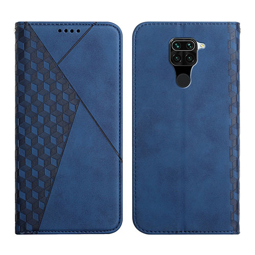 Leather Case Stands Flip Cover Holder Y02X for Xiaomi Redmi 10X 4G Blue