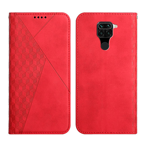 Leather Case Stands Flip Cover Holder Y02X for Xiaomi Redmi 10X 4G Red