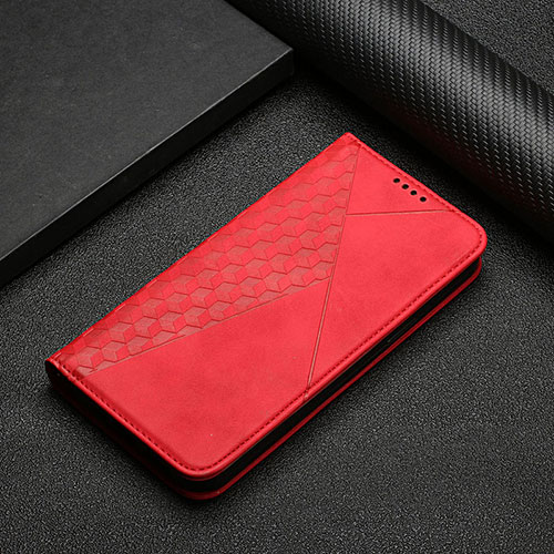 Leather Case Stands Flip Cover Holder Y02X for Xiaomi Redmi K60 Pro 5G Red