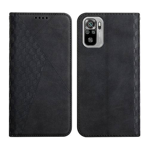 Leather Case Stands Flip Cover Holder Y02X for Xiaomi Redmi Note 11 SE India 4G Black