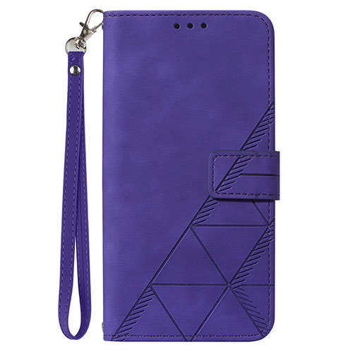 Leather Case Stands Flip Cover Holder Y03B for Samsung Galaxy A11 Purple