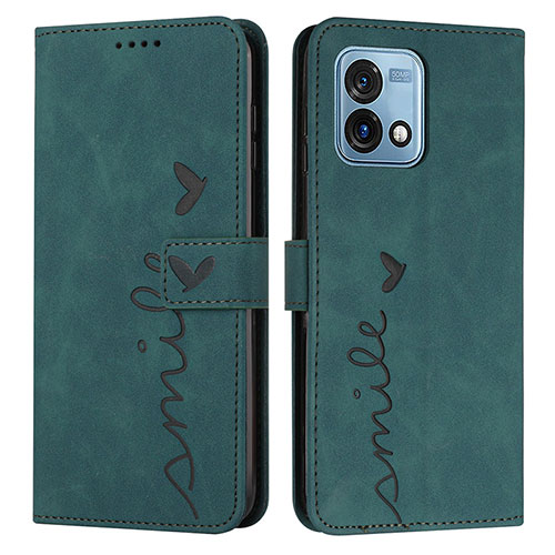 Leather Case Stands Flip Cover Holder Y03X for Motorola Moto G Stylus (2023) 4G Green