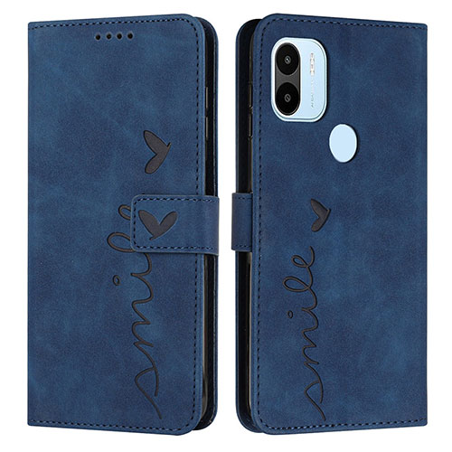 Leather Case Stands Flip Cover Holder Y03X for Xiaomi Redmi A1 Plus Blue