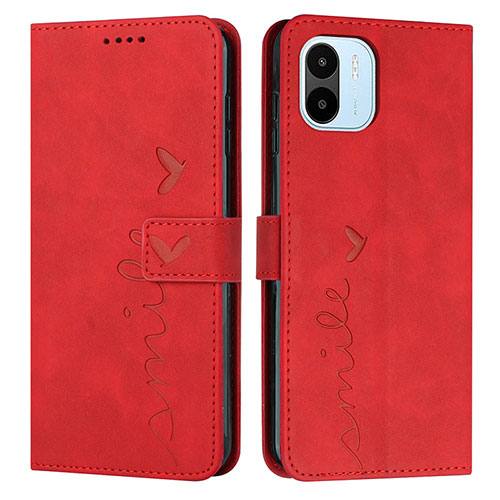 Leather Case Stands Flip Cover Holder Y03X for Xiaomi Redmi A1 Red