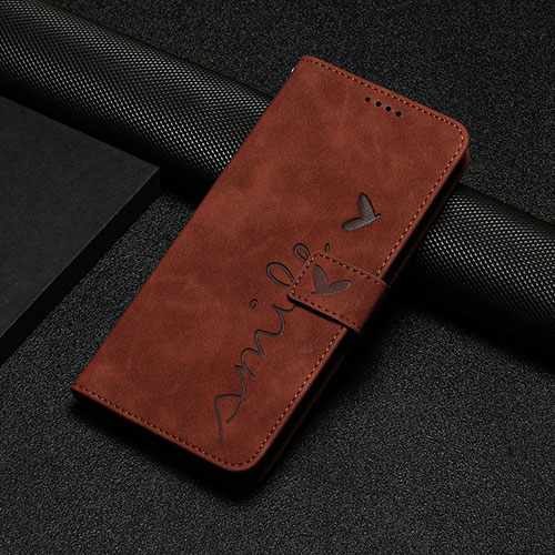 Leather Case Stands Flip Cover Holder Y03X for Xiaomi Redmi Note 12 Pro Speed 5G Brown