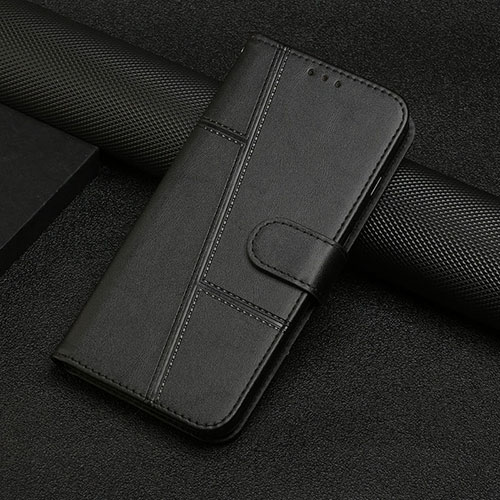 Leather Case Stands Flip Cover Holder Y04X for Google Pixel 6 Pro 5G Black