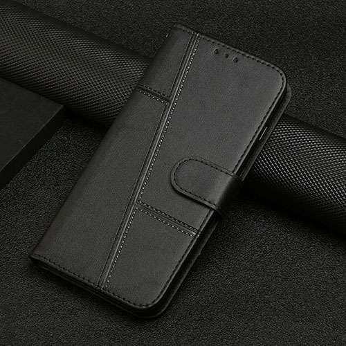 Leather Case Stands Flip Cover Holder Y04X for Google Pixel 6a 5G Black