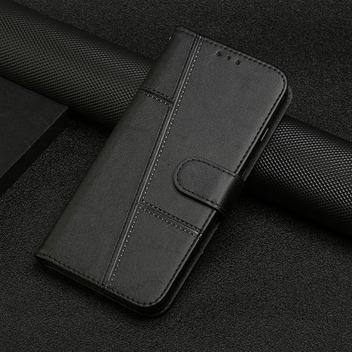 Leather Case Stands Flip Cover Holder Y04X for Google Pixel 7 Pro 5G Black