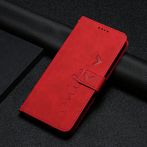 Leather Case Stands Flip Cover Holder Y04X for Xiaomi Mi 13 5G Red