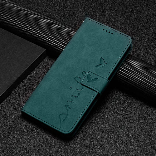 Leather Case Stands Flip Cover Holder Y04X for Xiaomi Redmi 11A 4G Green