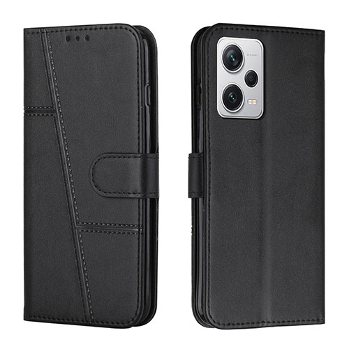 Leather Case Stands Flip Cover Holder Y04X for Xiaomi Redmi Note 12 Explorer Black