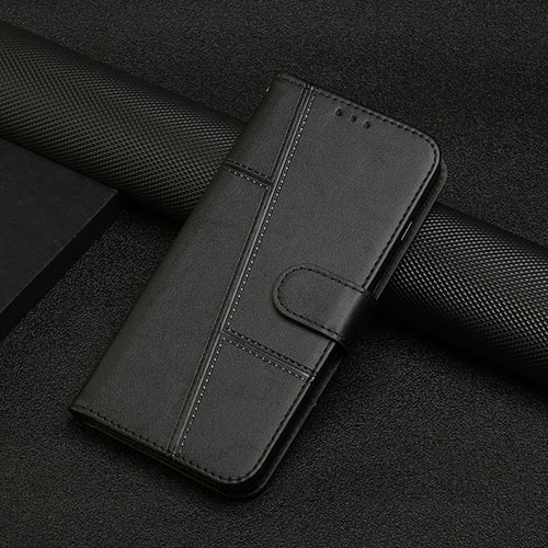 Leather Case Stands Flip Cover Holder Y04X for Xiaomi Redmi Note 12S Black