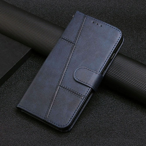 Leather Case Stands Flip Cover Holder Y04X for Xiaomi Redmi Note 12S Blue