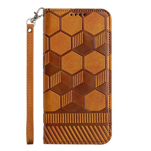 Leather Case Stands Flip Cover Holder Y05B for Samsung Galaxy A13 4G Light Brown