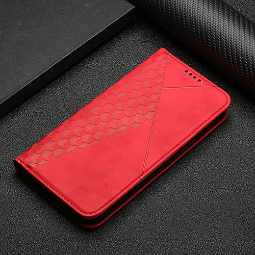 Leather Case Stands Flip Cover Holder Y05X for Google Pixel 6 Pro 5G Red