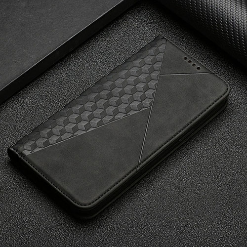 Leather Case Stands Flip Cover Holder Y05X for Google Pixel 6a 5G Black