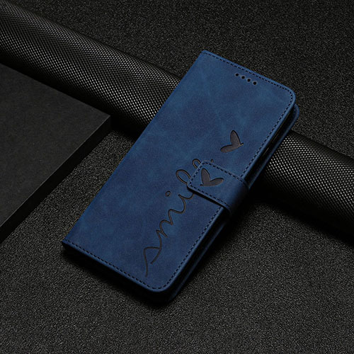 Leather Case Stands Flip Cover Holder Y06X for Realme V50 5G Blue