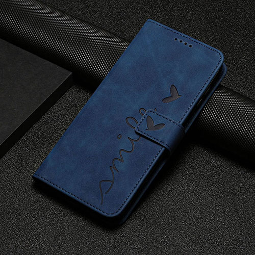 Leather Case Stands Flip Cover Holder Y06X for Xiaomi Civi 2 5G Blue