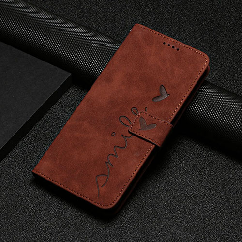 Leather Case Stands Flip Cover Holder Y06X for Xiaomi Mi 13 Lite 5G Brown