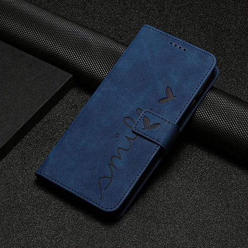 Leather Case Stands Flip Cover Holder Y06X for Xiaomi Redmi 12 4G Blue