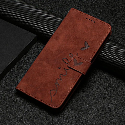 Leather Case Stands Flip Cover Holder Y06X for Xiaomi Redmi Note 12 4G Brown