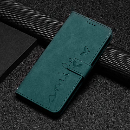 Leather Case Stands Flip Cover Holder Y06X for Xiaomi Redmi Note 12 4G Green