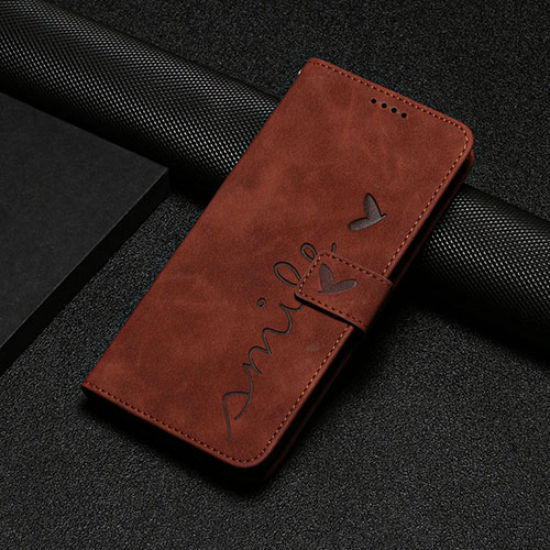 Leather Case Stands Flip Cover Holder Y06X for Xiaomi Redmi Note 12 Pro+ Plus 5G Brown