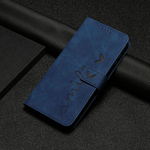 Leather Case Stands Flip Cover Holder Y06X for Xiaomi Redmi Note 12S Blue