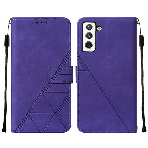 Leather Case Stands Flip Cover Holder Y07B for Samsung Galaxy S23 Plus 5G Purple