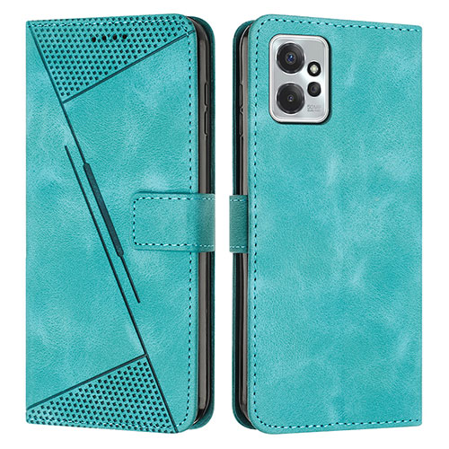 Leather Case Stands Flip Cover Holder Y07X for Motorola Moto G Power 5G (2023) Green