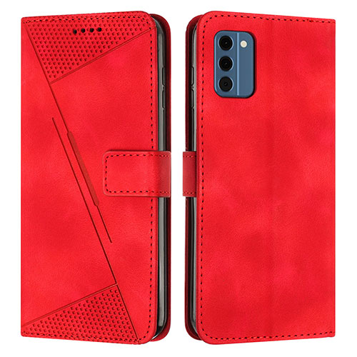 Leather Case Stands Flip Cover Holder Y07X for Nokia C300 Red