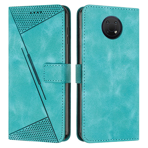 Leather Case Stands Flip Cover Holder Y07X for Nokia G30 Green