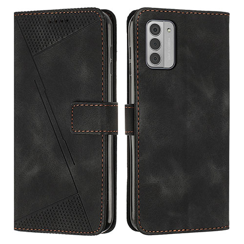 Leather Case Stands Flip Cover Holder Y07X for Nokia G42 5G Black