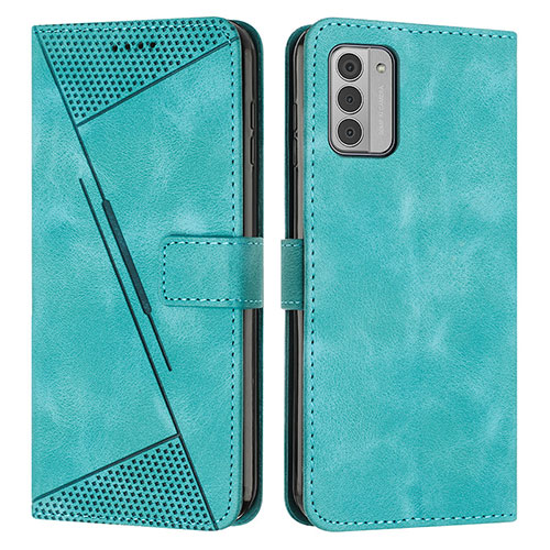 Leather Case Stands Flip Cover Holder Y07X for Nokia G42 5G Green