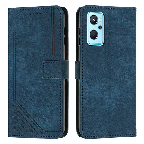 Leather Case Stands Flip Cover Holder Y07X for Realme 10 5G Blue