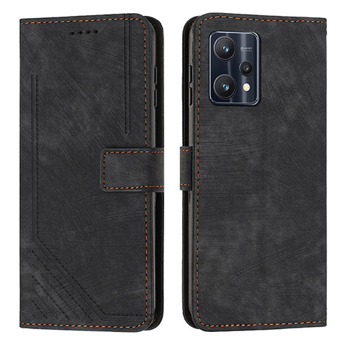 Leather Case Stands Flip Cover Holder Y07X for Realme 9 Pro+ Plus 5G Black