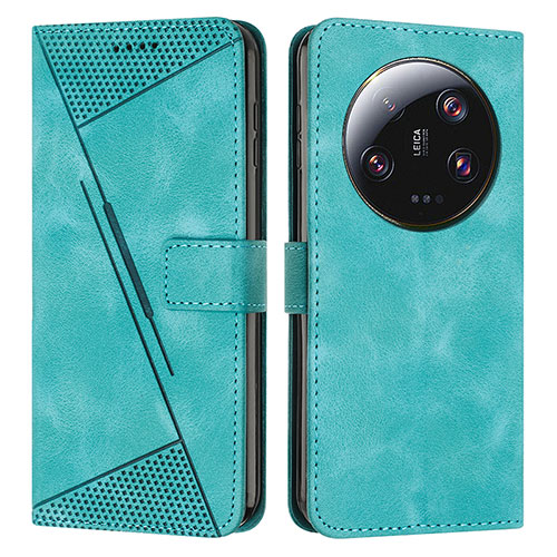 Leather Case Stands Flip Cover Holder Y07X for Xiaomi Mi 13 Ultra 5G Green