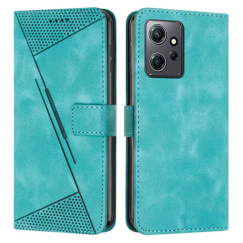 Leather Case Stands Flip Cover Holder Y07X for Xiaomi Redmi Note 12 4G Green