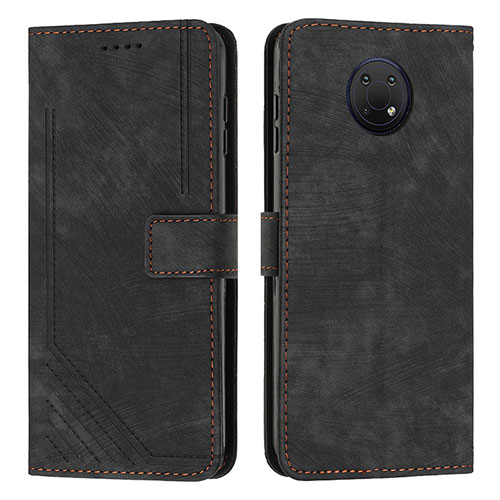 Leather Case Stands Flip Cover Holder Y08X for Nokia G10 Black