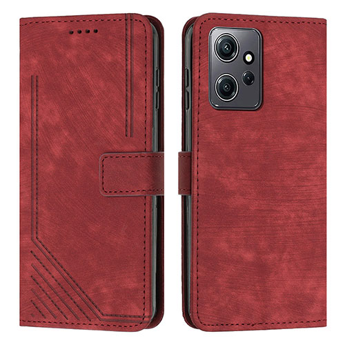 Leather Case Stands Flip Cover Holder Y08X for Xiaomi Redmi Note 12 4G Red