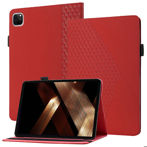 Leather Case Stands Flip Cover Holder YX1 for Apple iPad Pro 11 (2021) Red